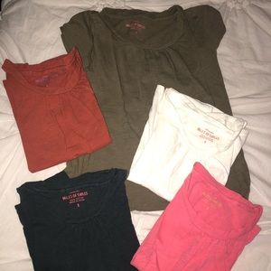 SET OF 5 Crewcuts size 8 short sleeves